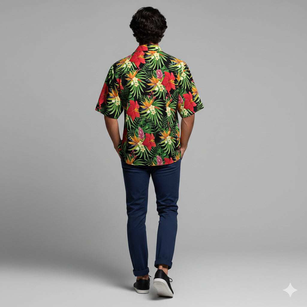 Organic Cotton Hawaiian Shirt – Camp Collar