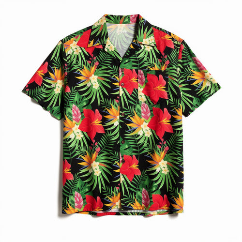 Organic Cotton Hawaiian Shirt – Camp Collar